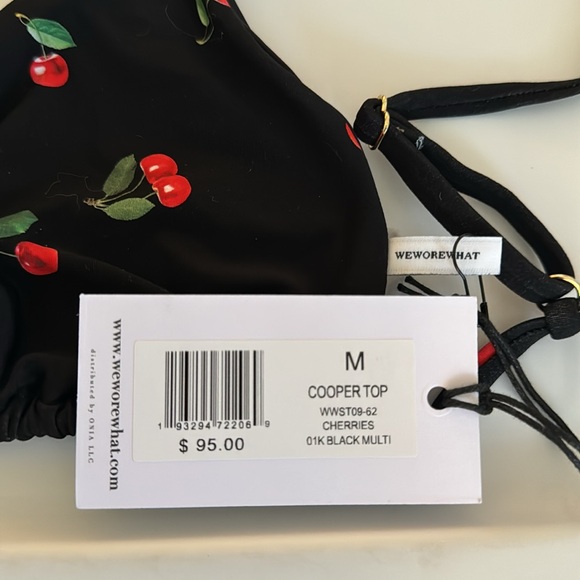 NWT We Wore What Cooper Cherry Bikini Top 🍒 - Picture 3 of 8